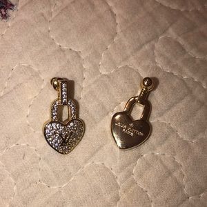 LV Heart lock earrings